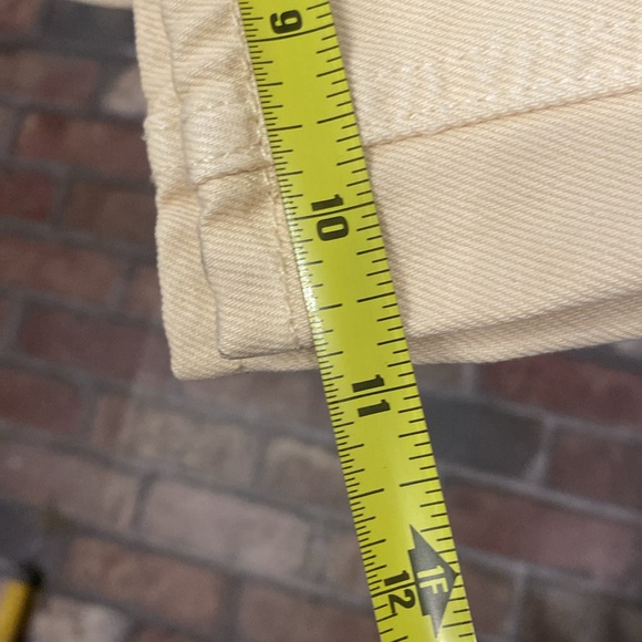 URBAN OUTFITTERS - NWT - pants: beige pocketed cargo wideleg w zip, buttons - 32 - Picture 11 of 16